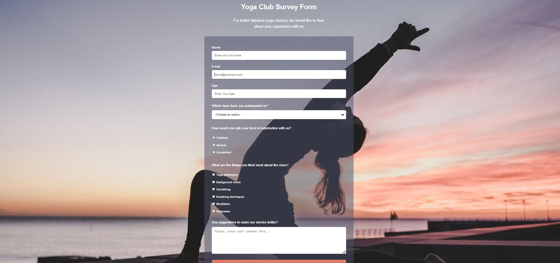 Survey form project